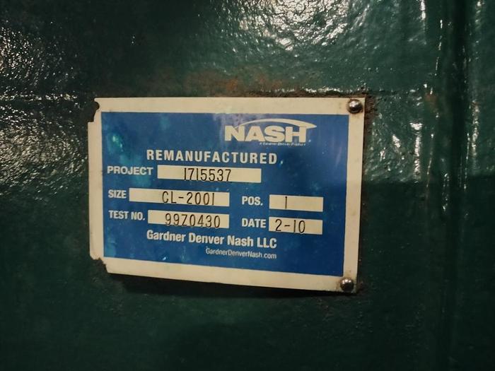 Used NASH MODEL CL-2001 VACUUM PUMP POS. 1