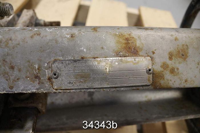 Used Fabri 8" Hand Operated Knife Gate Valve #34343