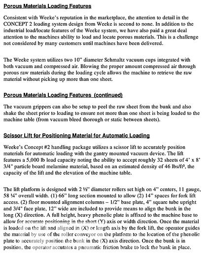 Used Weeke Vantech 480 with Infeed & Outfeed System