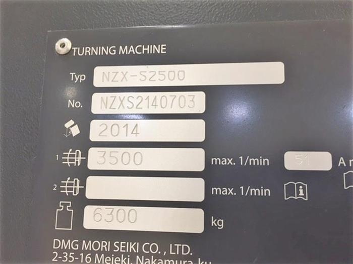 Used 2014 DMG-Mori NZX-S 2500