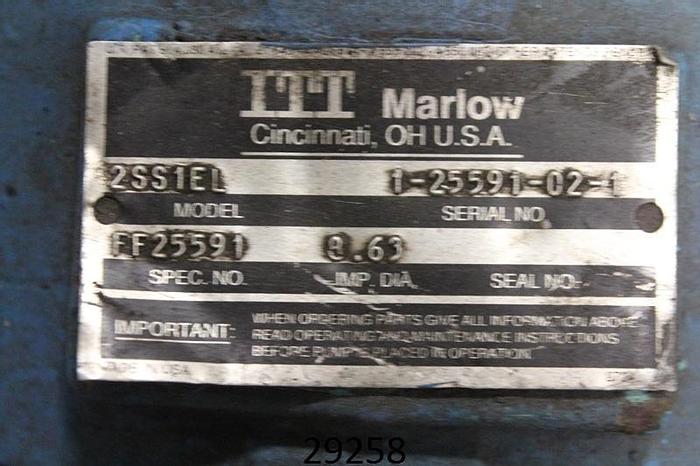 Used ITT-2SS1EL Power End For Trash Pump, #29258