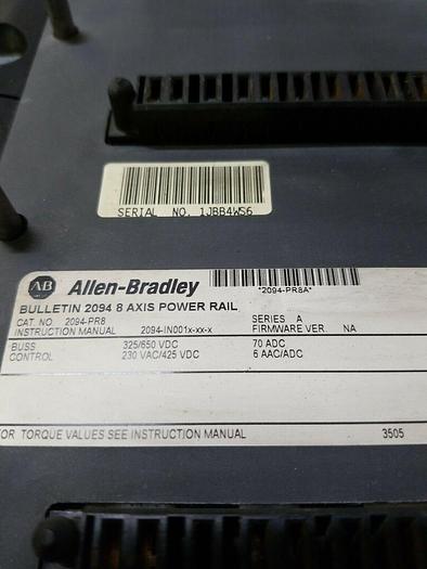 Used Allen Bradley 2094-PR8 Kinetix 6000 Power Rail