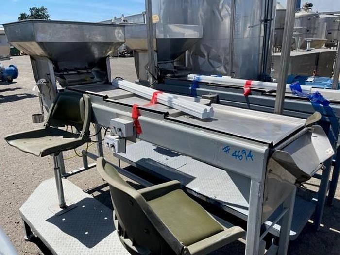 Used Stainless Steel Picking -Sorting Vibratory Table