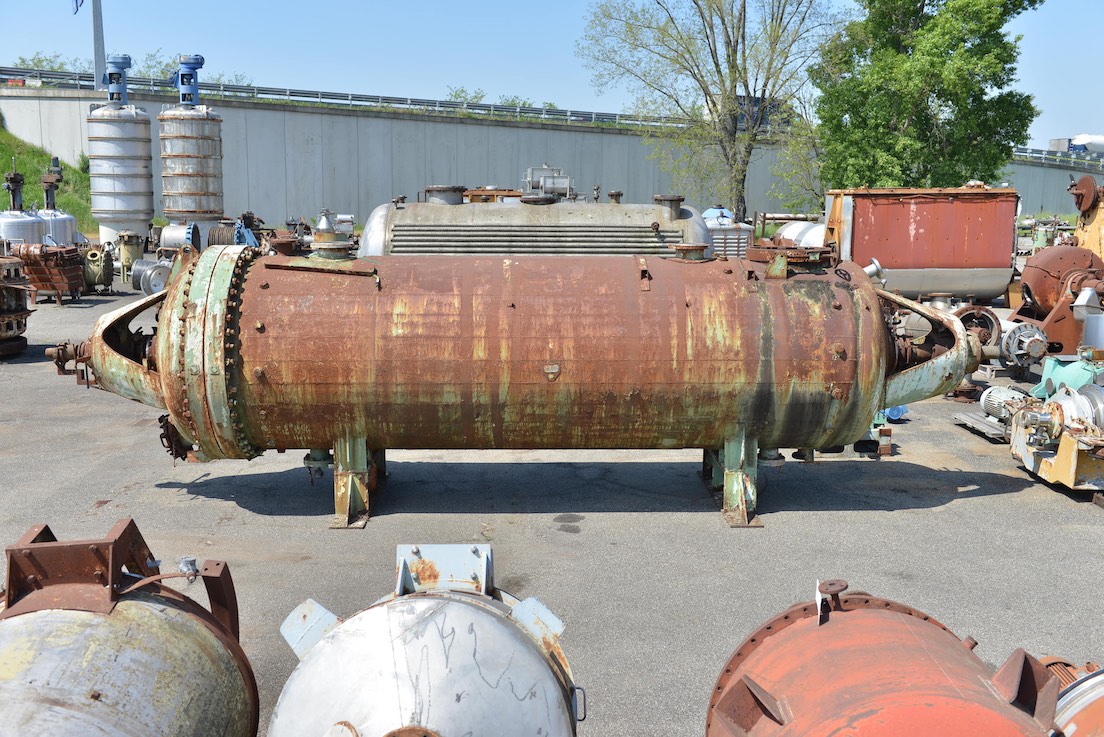 Used Horizontal dryer / digester 16m3, AISI304