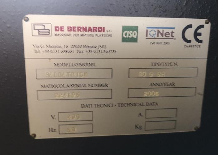 Usato 2005 De Bernardi  80G -SH for the production of film soft loop handles bags