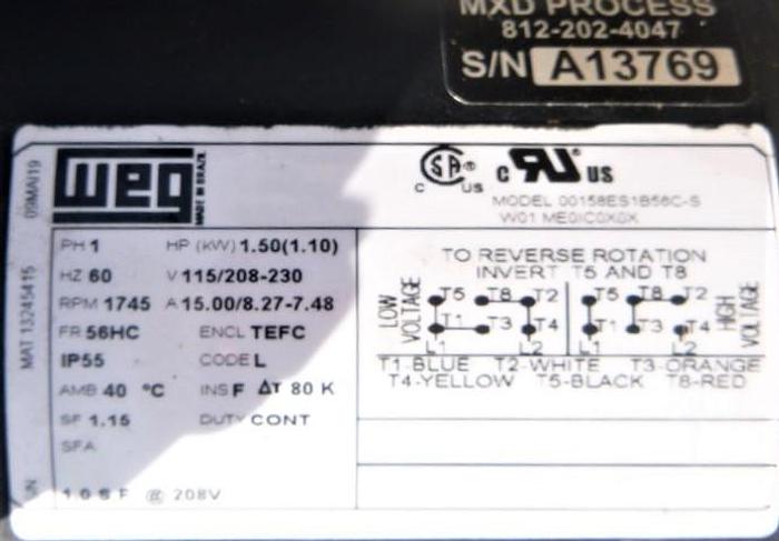 Used Reactor, 158.50 Gallon, 304L S/st, 36" X 36", 90 PSI, #L743755