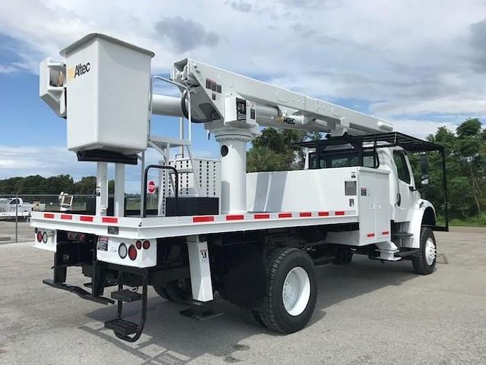 Used 2007 Freightliner M2 4X4 Flatbed Altec LRV-55 60ft Over-Center Bucket Truck -C41775