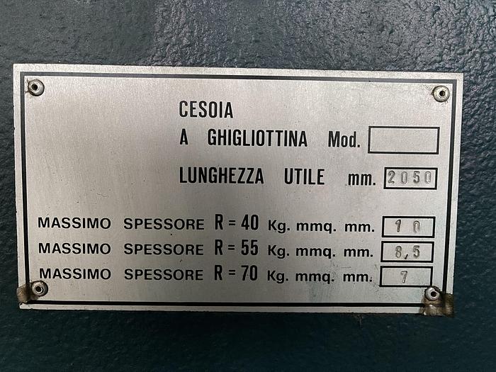 Buone Mechanical Guillotine Shear RIBOLDI