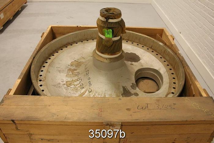 Unused Beloit 60" Diameter Dryer Can Head, Front, 75 PSI, 450F #35097