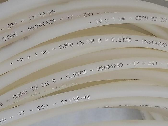 70m Pneumatikschlauch, 10 x 1mm, COPU 55 SH D, ,  neuwertig