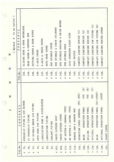 Used Manual for Used Nakamura CNC Turning Machine TMC 15 Parts List Manual