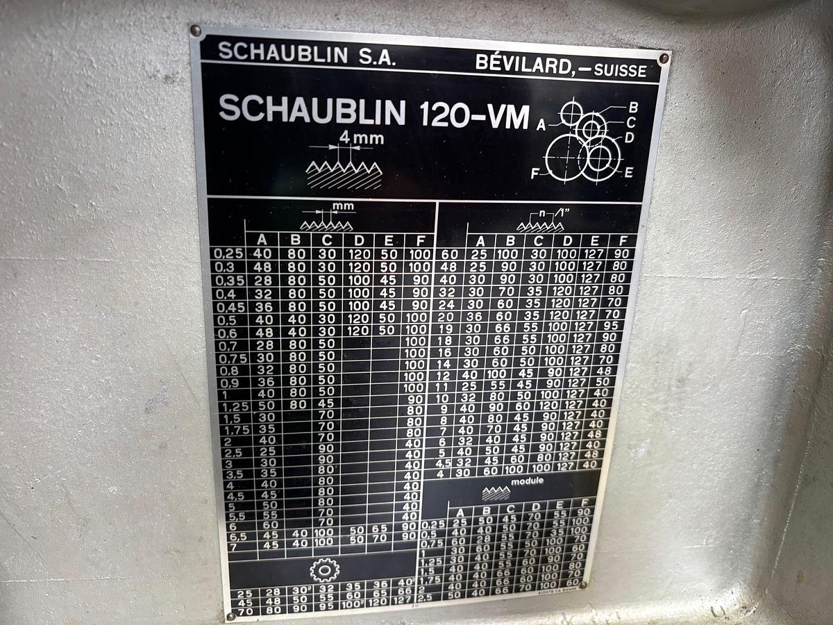Gebraucht SCHAUBLIN 120-VM