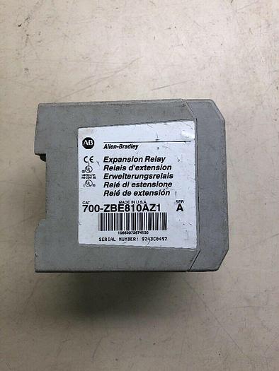 Used ALLEN BRADLEY 700-ZBE810AZ1 EXPANSION RELAY SER A