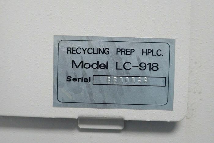 Used JAI Japan Analytical Industry Model LC-918 Recycling Preparative HPLC