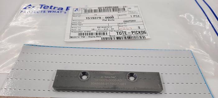 Tetra Pak Spare Parts Flat knife Part No. 1519379-0000, 2 pcs.