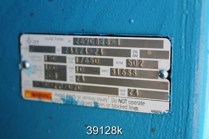 Unused Goulds AF Axial Flow Pump, 24x24x24 #39128