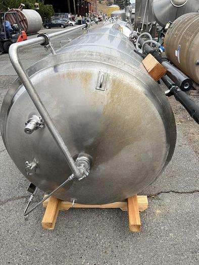 Used Tank, 775 Gallon, Stainless Steel, Jacketed, 30 PSI Internal, 25 BBL Brite Tank #S744736
