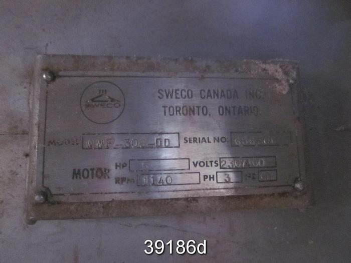 Used Sweco WWF-30S-DD White Water Filter #39186