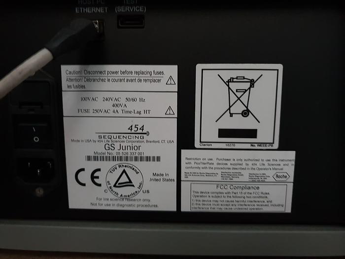 Used Roche GS Junior Sequencer