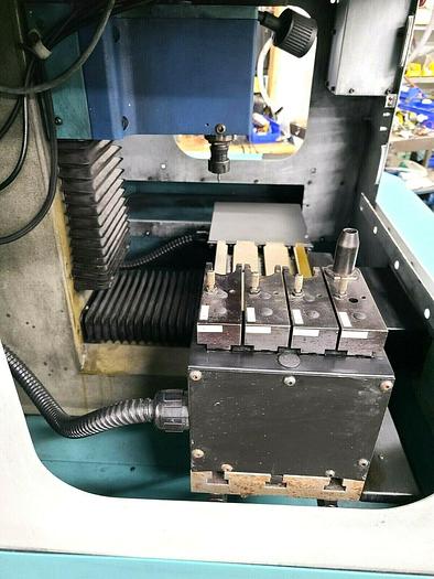 Used 1997 Benchman VMC 4000 CNC Milling Machine Mini Mill with Tool Charger NEEDS COMPUTER CPU