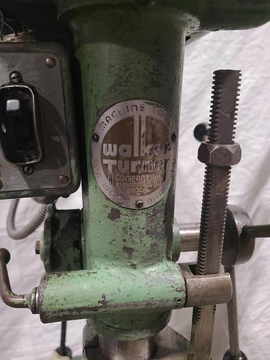 Used Walker Turner Floor Drill Press with Tapmatic Tapping Head
