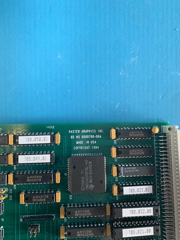 Used RGI Raster Graphics BD NO 6000700-09A Board RG-700