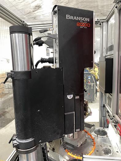 Used BRANSON S40 ROTARY 2000X ULTRASONIC WELDER SYSTEM CELL 20:4.0 4000 WATT     WITH CAMCO 6 POSITION INDEX TABLE AND PNEUMATIC PRESS