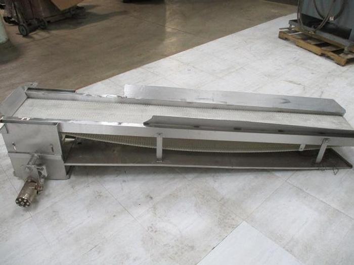 Used Conveyor; 12"W x 8"L Intralox Belt, Hydraulic