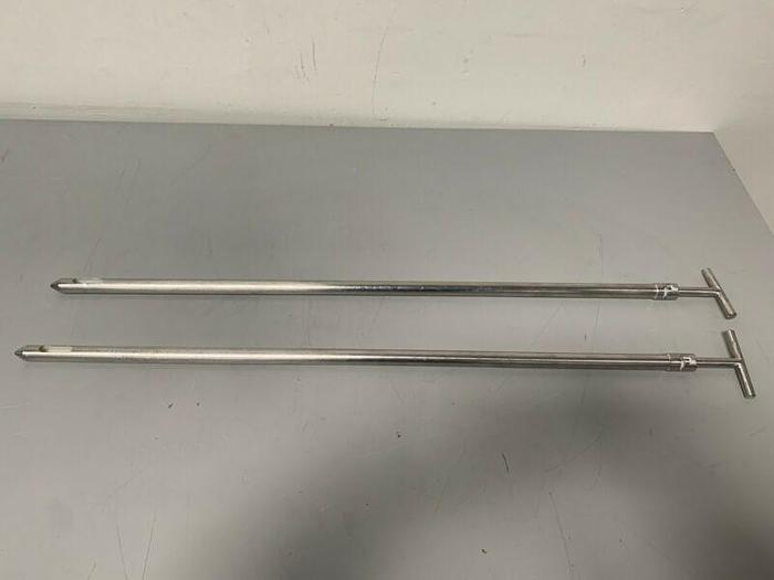 Used Stainless Steel Pointed-Plunger Lance Sampler Probe w/ 35" Rod