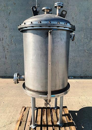 Used Tank, 150 Gallon, S/st, DT/DB, Bolted Top Head #S743961