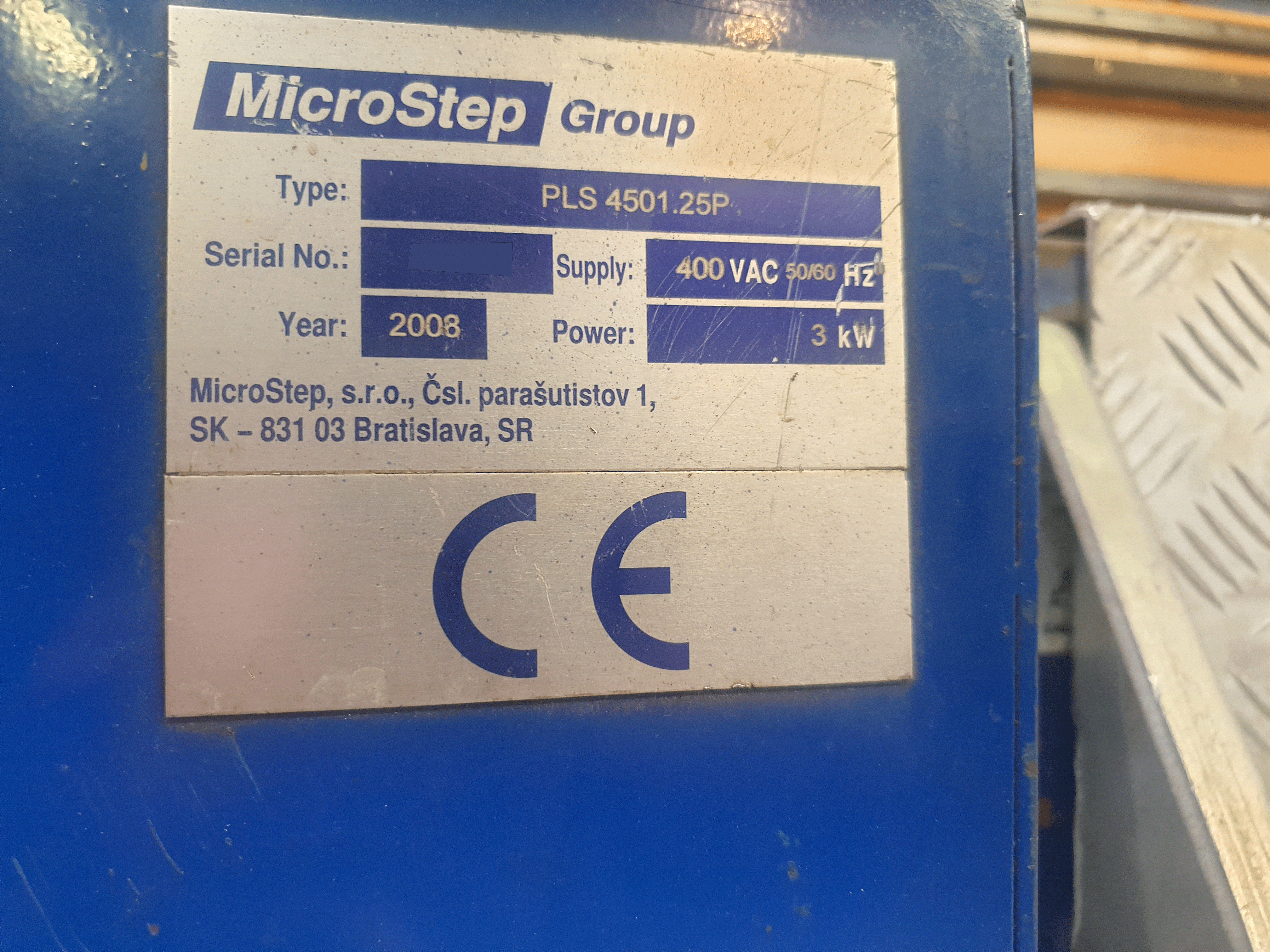 Used MicroStep PLS 4501.25P - Plasma Cutting - 2008