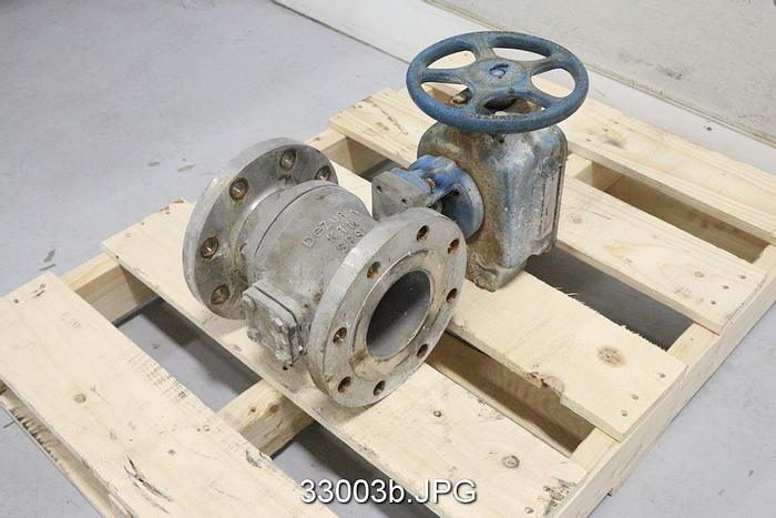 Used Dezurik 4" Hand Operated V-Ball Valve #33003