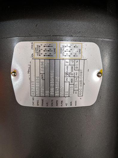 Used Dust Technology DT-100 10HP 3 Bag Dust Collector