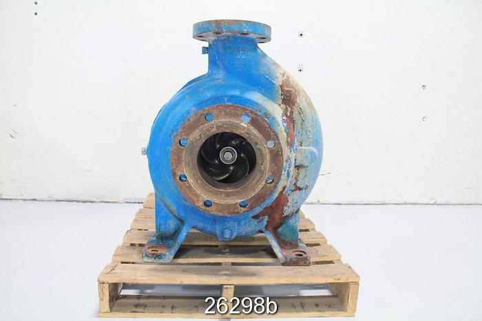 Used Goulds 3175 Goulds 3175, 4X6X14, 5 Vane Impeller, 10" Impeller Diameter, Ductile Iron Casing, Stainless Steel Impeller, Stainless Steel Stuffing Box, Stainless Steel Suction Side Plate, Mechanical Seal #26298