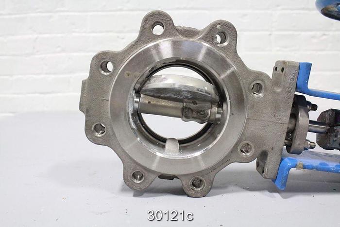 Used Neles Jamesbury 4" Hand Operated Butterfly Valve #30121