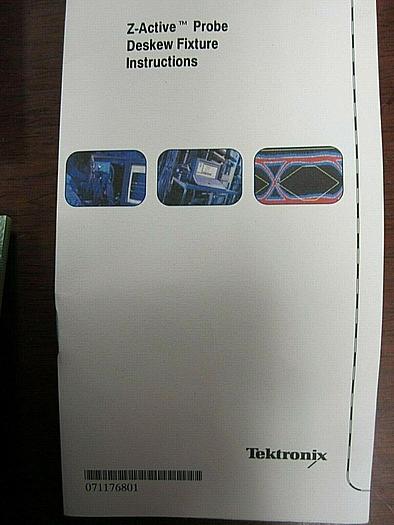 Tektronix 067-1586-00 Z-Active Probe Deskew Fixture w/ Instructions Manual