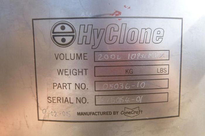 Used Tank, 52.8 Gallon, S/st, 22" X 38", 10 PSI, DT/DB, B #C743759