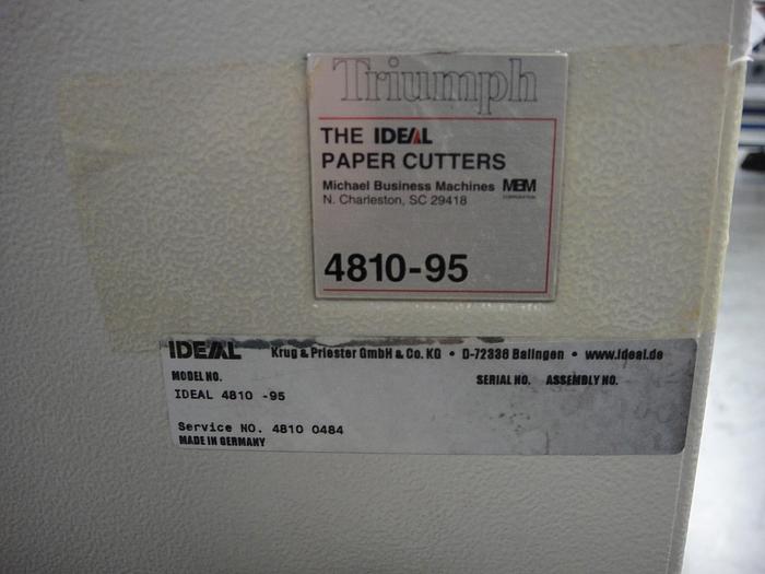 Used MBM 4810-95 Cutter