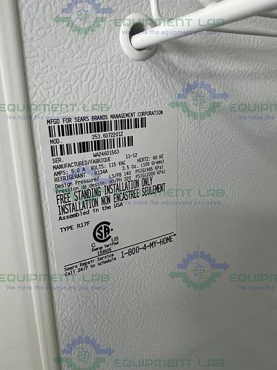 Used Kenmore  253.60722012 Refrigerator 16.7 cu. ft.