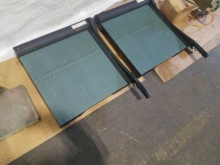 Used Premier Paper Cutters 18" Cutting Length Steel Blade Excellent!