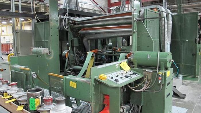 Used 106" (2.70M) FABIO PERINI TISSUE TOWEL SHAFTLESS UNWIND STANDS (2)