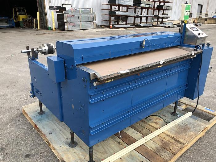 Used 60" ROSENTHAL SHEETER WA-S-5-UBVAA W/ 6" AIR CHUCKS