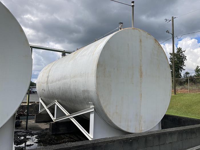 Used Used approximately 15,000 gallon carbon steel horizontal single walled fuel tank
