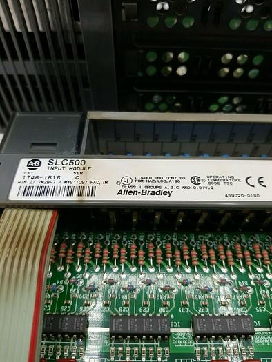 Used ALLEN BRADLEY 1746-P2 Ser C. 1746-IB16 Ser C. 1746-A7 Ser B