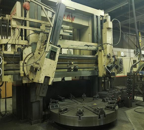 1969 84" Gray Vertical Boring Mill, 96" Swing, 72" Under Rail, 193rpm, 50 hp, ID17015