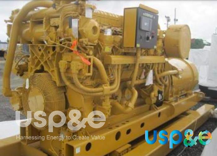 1.2 MW New 2009 Caterpillar 3512B Natural Gas Marine Generator