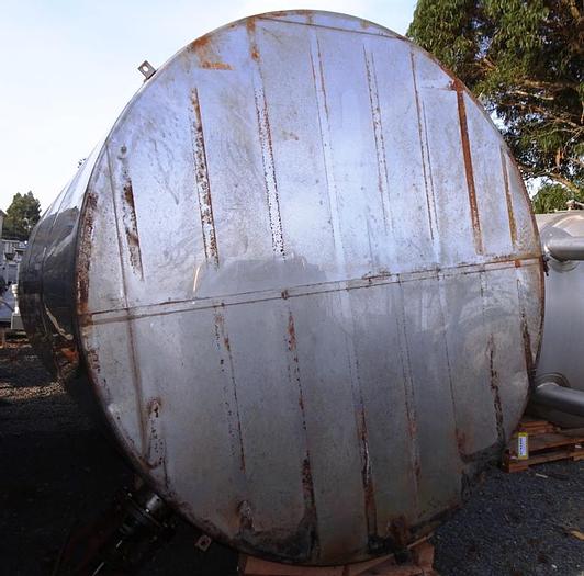 Used Tank, 5,090 Gallon, S/st, Agit, 8.5' x 12', #S742440