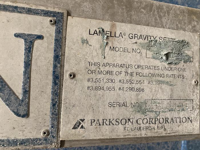Used Used Parkson Lamella Gravity Settler