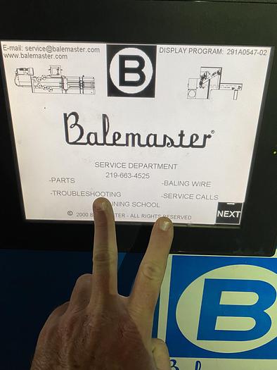 Used Used 5200 Series EO-3310 Balemaster Model 5260G-8 Horizontal Auto Tie Baler System