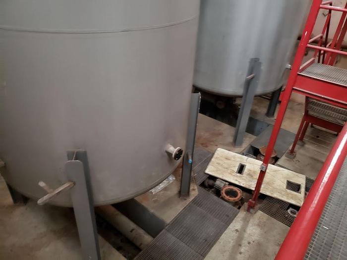 Used Used Buffalo Steel Div. approximately 17,000 gallon vertical carbon steel pressure tanks
